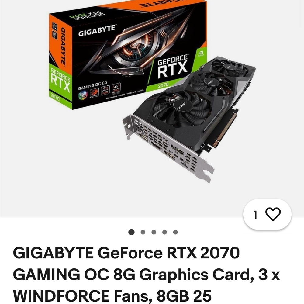 Gigabyte Graphics Card in Black